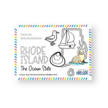 Rhode Island Color-Your-Own Postcard