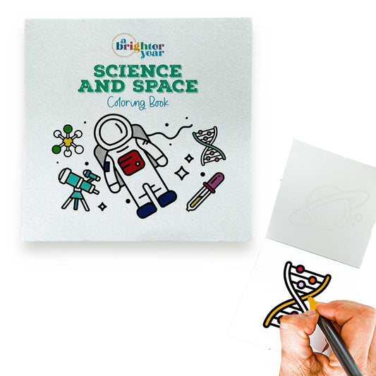 Space + Science Mini Coloring Book