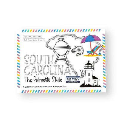 South Carolina Color-Your-Own Postcard