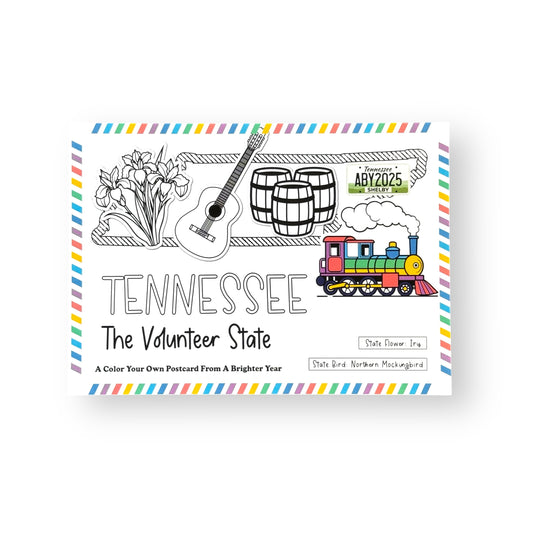 Tennessee Color-Your-Own Postcard