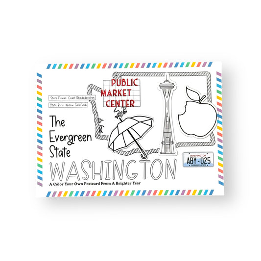 Washington Color-Your-Own Postcard