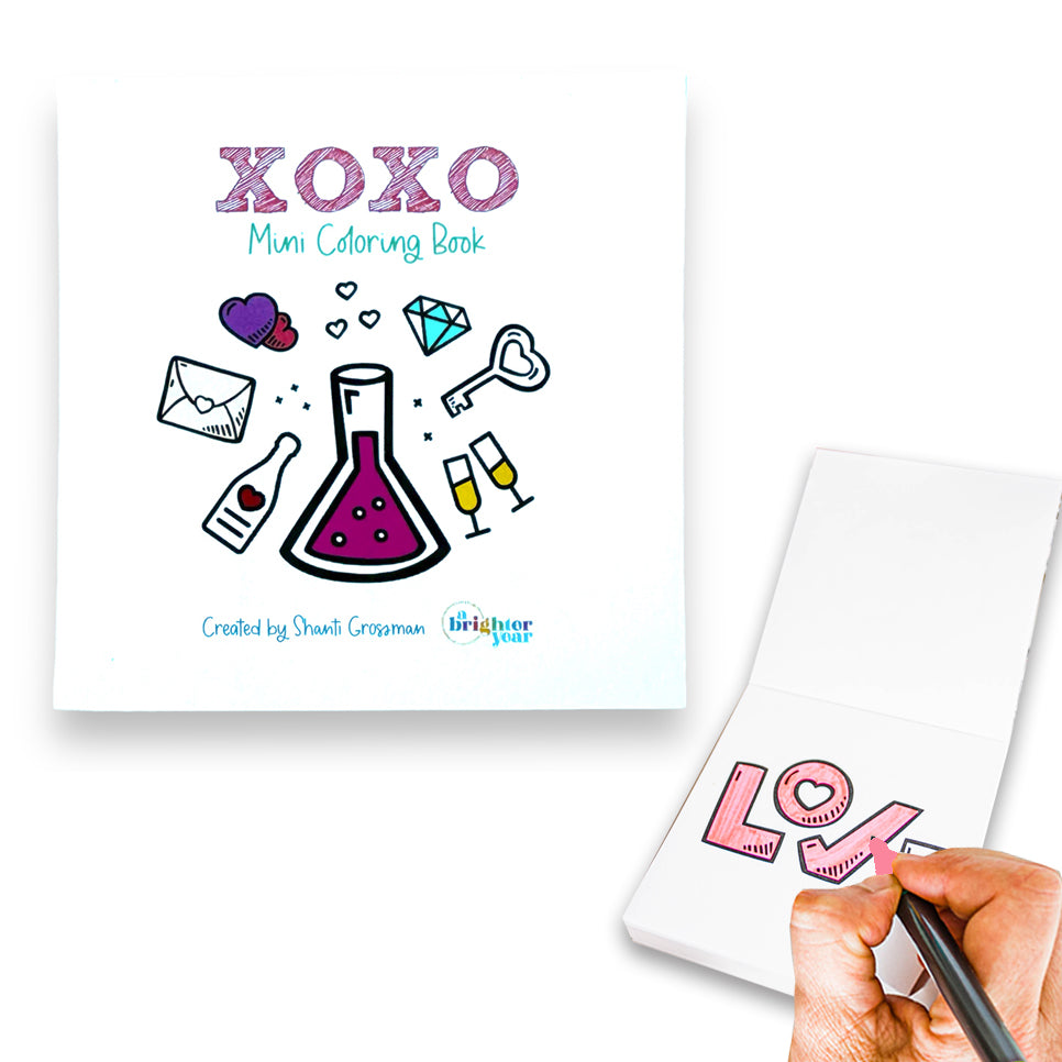 XOXO Valentine Mini Coloring Book