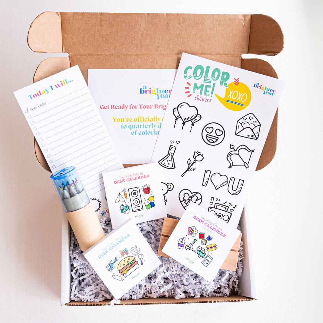 Colorable Calendar Subscription Box FunColoring Pages A Colorable Calendar Subscription Box FunColoring Pages A