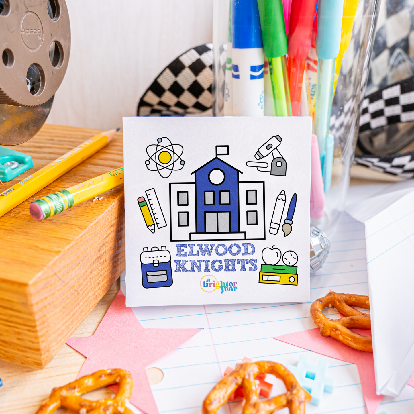 Elwood Knights Mini Coloring Book — School Fundraiser