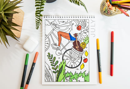 18 Month Color by Day Coloring Book