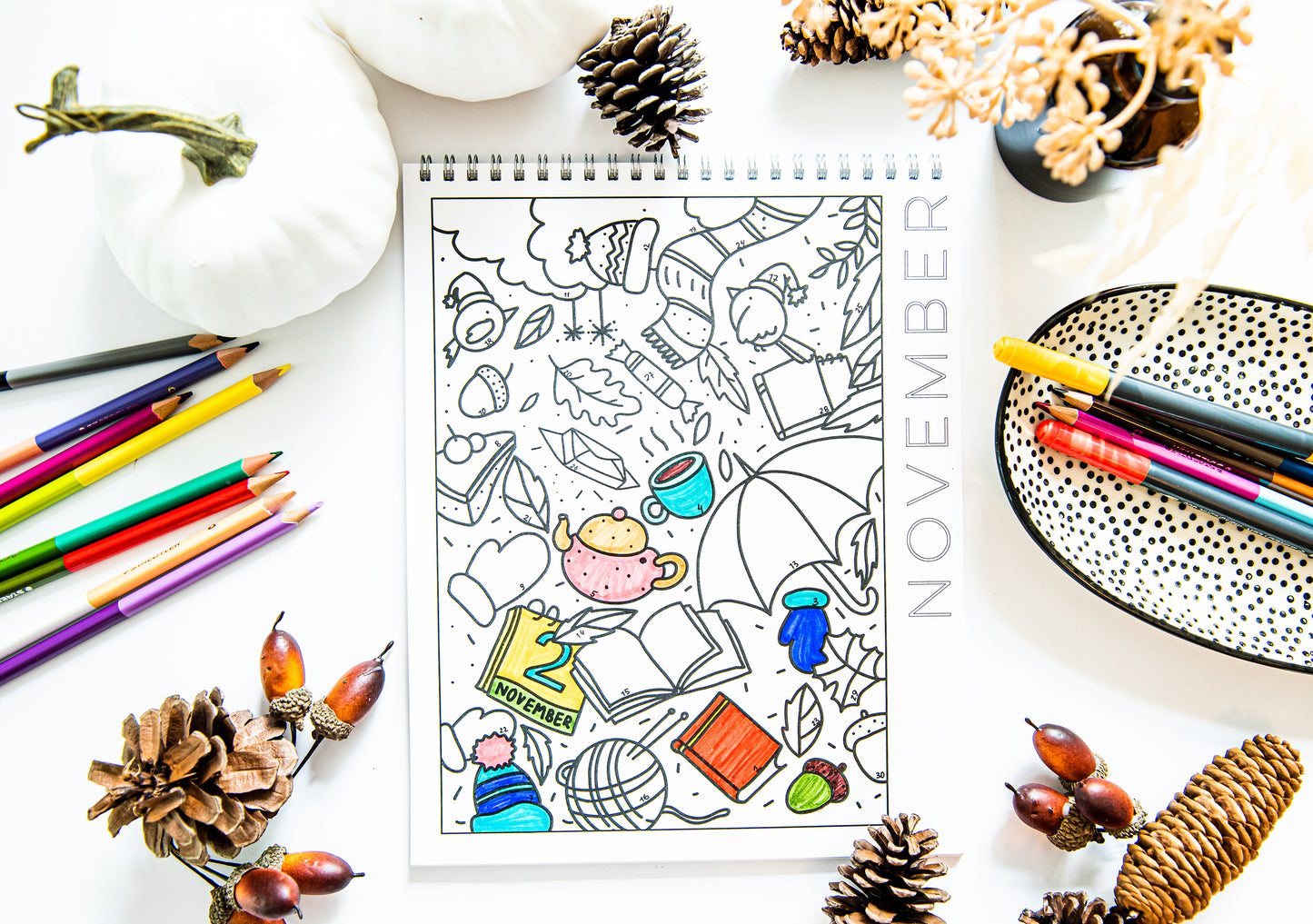 18 Month Color by Day Coloring Book