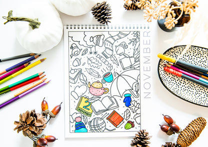 18 Month Color by Day Coloring Book
