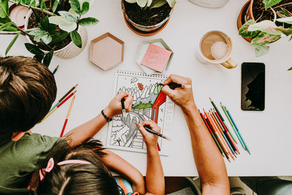 18 Month Color by Day Coloring Book