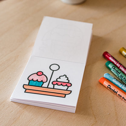 Tiny Eats + Treats Coloring Book