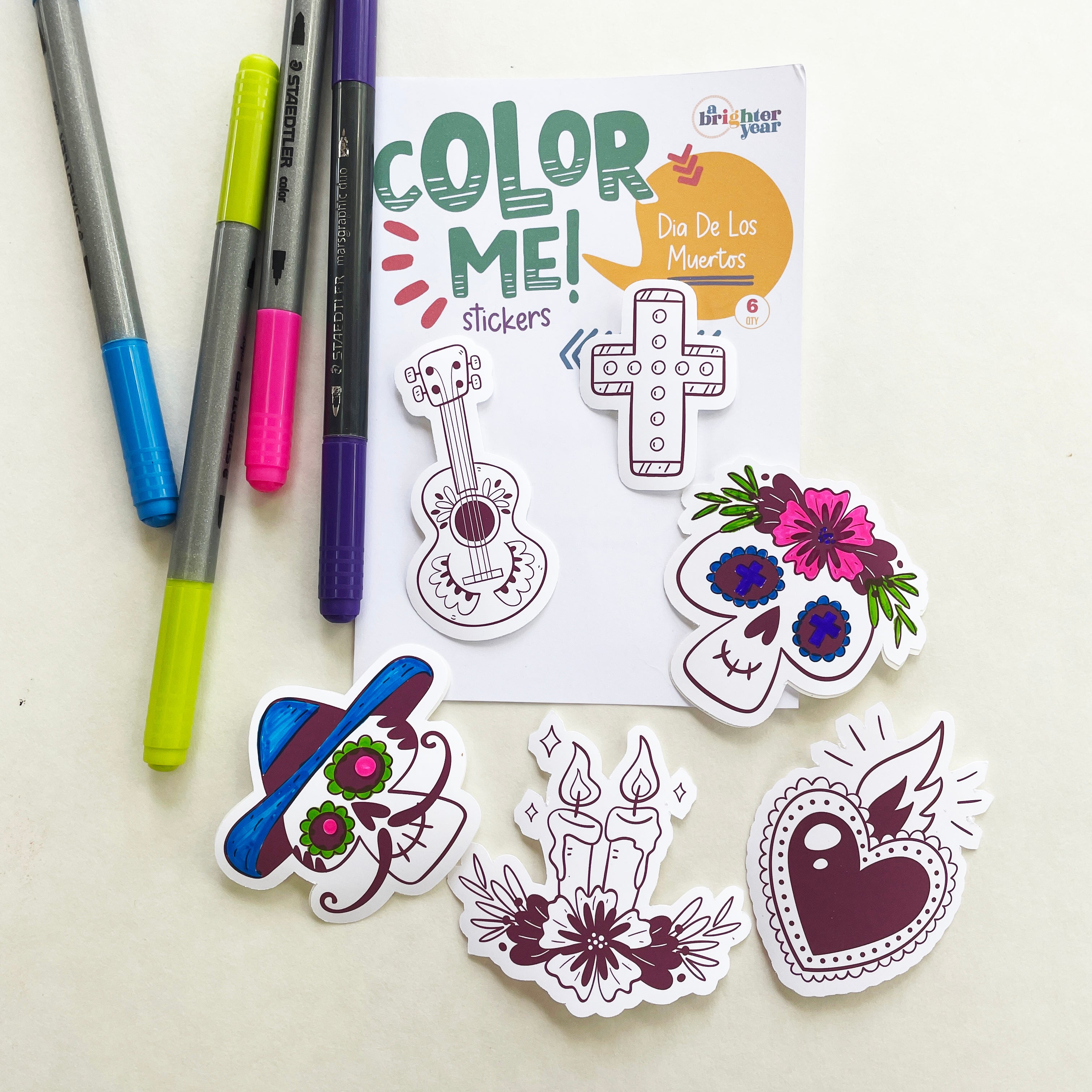 Coloarable Stickers Colorable Stickers - Fun & Creative Stationery for All Ages โ A ...