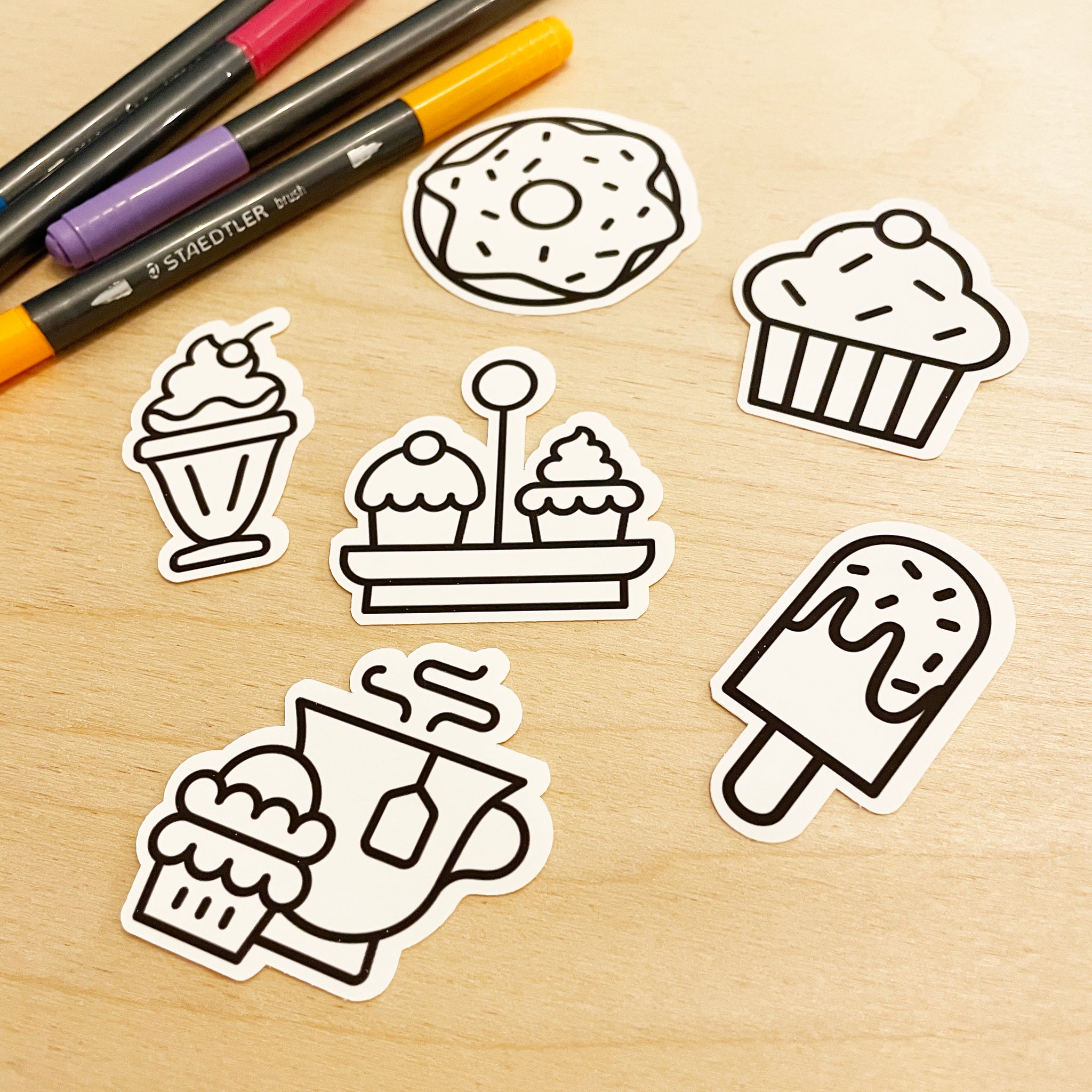 Sweets Stickers for Sale  Cute easy drawings, Cute doodles, Kawaii drawings